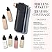 Luminess BREEZE DUO Airbrush Makeup System, Medium Coverage – 9-Piece Kit includes 2x Silk Airbrush Foundation, Soft Rose Blush, Glow Highlighter, Moisturizer Primer, and Airbrush Cleaning Solution