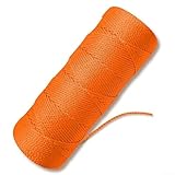 Nylonschnur, 152,4 m, hohe Sichtbarkeit, fluoreszierendes Orange, kompatibel mit Gartenarbeit,...