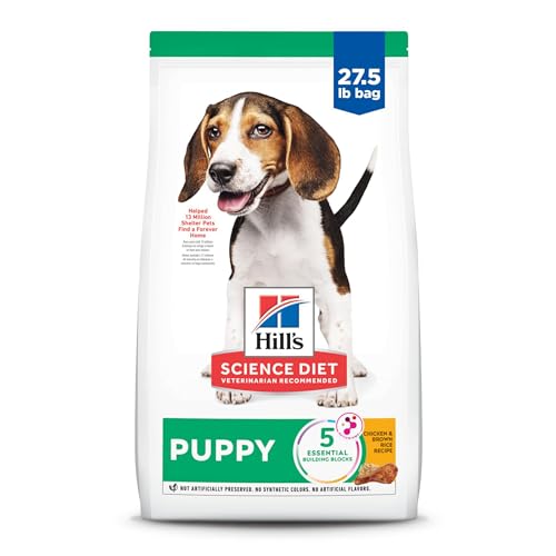 Hill’s Science Diet Puppy Chicken Meal & Brown Rice Recipe Dry Dog Food, 27.5 lb. Bag