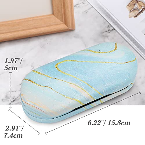 image for MoKo Double Eyeglass Case, Contact Lens Case with Mirror Tweezers Remo
