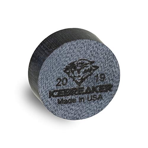 Tiger Icebreaker Phenolic/Leather Pool Cue Tip - Super Hard - 14.25 Mm (14.25 Mm) #TOP1