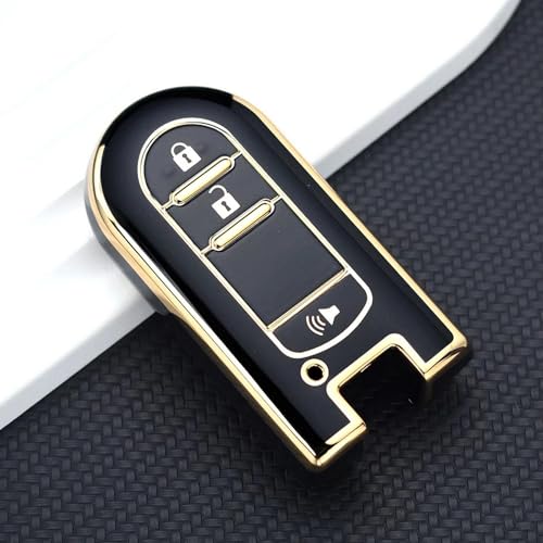 Funda de llave para Daihatsu Tanto LA600S de 3 botones en TPU flexible 2