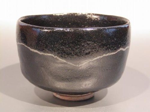 「玉藻窯」黒楽茶碗 黒幕釉薬 茶道具 玉藻窯」黒楽茶碗 黒幕釉薬 茶道具