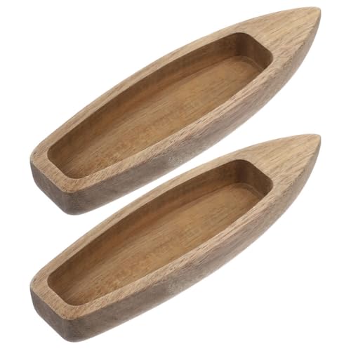 Bateaux miniatures en bois brut Alipis pour fabriquer facilement vos centres de table de fête