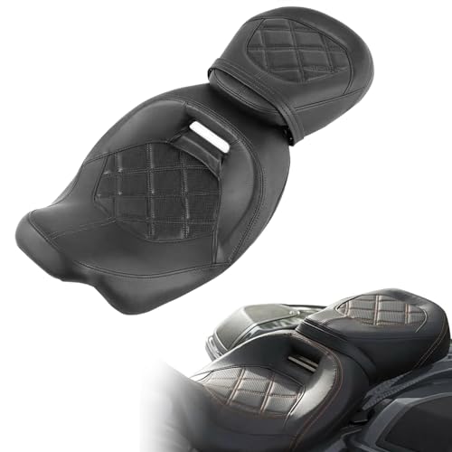 Dossier de siège deux places pour Harley Road Glide, idéal pour vos road trips