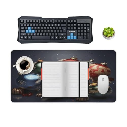 Christmas Balls Desk Pad con base de goma grande miniatura 4
