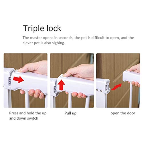 Barrière escalier chien sans perçage avec coupelles de protection murale intégrées - 5
