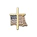APEX American Flag Cross Lapel Pin