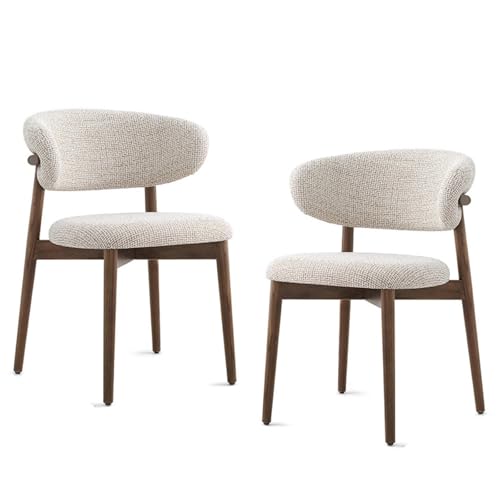 GAORUTO Juego de 2 Sillas de Comedor Modernas de Madera con Respaldo para Cocina, Sala De Estar, Dormitorio y Restaurante B