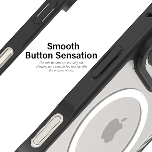 Compatible with iPhone 16 Pro Max Case Magnetic Bumper [Impact Zero], Compatible with MagSafe, Ultra-Durable Shockproof, Anti-Scratch, Yellowing Resistant, Superior Slim Protection - [Clear] by MOLAN CANO - Used condition - Image 7