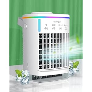 Mini Klimaanlage Mobile Klimageräte, Yomisee Luftkühler 4 in 1 Tragbare Verdunstungskühler Air Cooler mit 4 Windstufen 7…