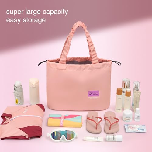 Small Gym Bag for Women Tote Bag,Travel Duffle Bag Carry Weekender Bag with Wet Compartment Pink3