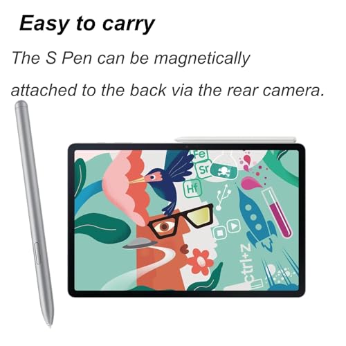 Lápiz para Samsung Galaxy Tab S7 FE plata recambio de stylus plateado místico sin bluetooth 3