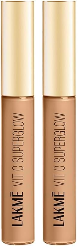 Image of Lakme Makeup+Skincare Vit C Superglow Concealer 24 Beige 5.4ml (Pack of 2)