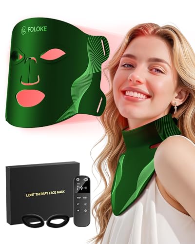LED Light Therapy Mask Skin Care Mask, LED Red 630±5nm & NIR 830nm Wavelength for Home Use(model: MK66R-B)(black)