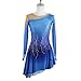 Nnnnydjy Women's Figure Ice Skating Competition Dress Girls Outdoor Sport Skating Costume Professional Gymnastics Leotards,Blue,XXXL