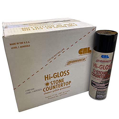 Somaca Hi-Gloss Stone Countertop Cleaner - 12 Cans (Case)