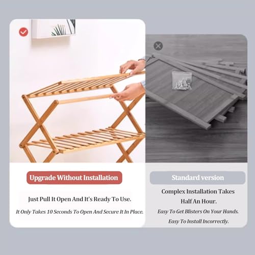 Rangement chaussures pliable pour entrée encombrée, étagère 50-100cm modulable
