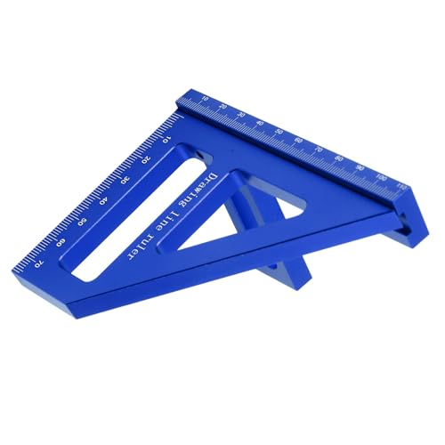 Regla angular medición 3D aluminio azul miniatura 6