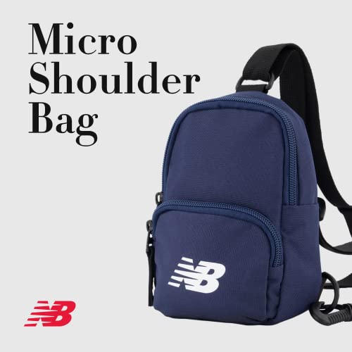 New Balance Mini Backpack, Micro Travel Shoulder Bag with Adjustable Straps for Men and Women, Blue, 7 Inch2