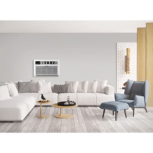 Image of Whirlpool 8,000 BTU 115V Through-the-Wall Air Conditioner & Dehumidifier with Remote Control, Wall AC Unit for Apartment, Living Room & Small /Medium Rooms up to 350 Square Feet in White