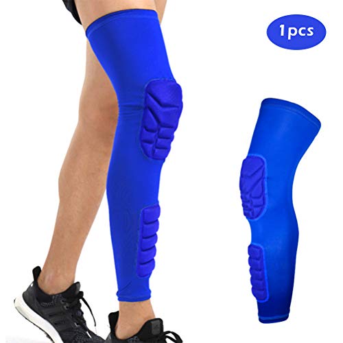 Auplew Basketball Knie Ärmel, Atmungsaktive Sport Fußball Basketball Knie Pads Brace Bein Sleeve Kalb Kompression Knie Unterstützung Schutz