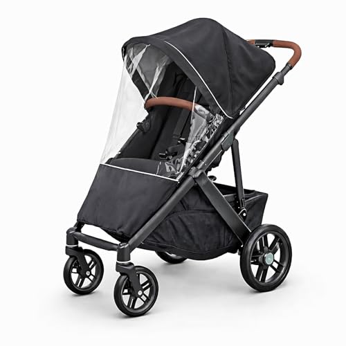 Lista de Cubiertos Cruzados los 5 mejores. 42 Cubierta de lluvia para carriola UPPAbaby Vista/Vista V2/Vista V3/Cruz/Cruz V2 – Escudo impermeable a prueba de viento con ventana de cierre y rejillas de ventilación, protector...