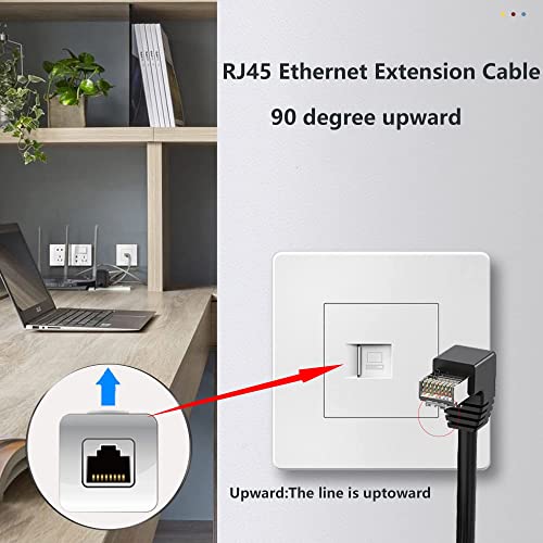 Cable Extensor Ethernet RJ45 Cat5 50 cm Angulado miniatura 3