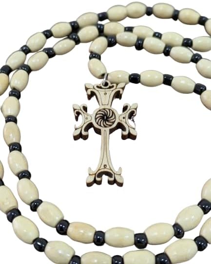 Armenian Handmade Wooden Cross Necklace