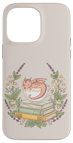 �{�ƉԂƃe�B�[�J�b�v�Ŗ����Ă���h���S�� �X�}�z�P�[�X iPhone 14 Pro Max �p