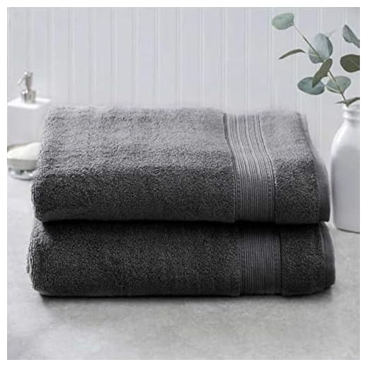 Charisma 100% Hygro Cotton 2-piece Bath Sheet Set - Gray