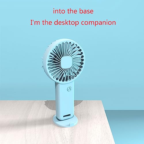 Ventilador de mano rosa con conector USB silencioso y compacto 6