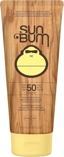 Sun Bum Original SPF 50 Sun Cream Lotion Moisturizing Sunscreen with Vitamin E Vegan and Reef Friendly Broad Spectrum UVA/UVB Protection 177ml