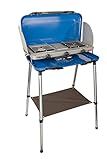 Gasverbrauch: Kocher: 2 x 150g/h, Toaster 80g/h