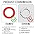 MILAKE 3 Pack Flush Valve Seal Compatible with Mansfield, Upgraded Silicone Material Parts Replacement, Canister Flush Valve Toilet Tank for 210 and 211 Model, Toilet Gasket Equal to 630-0030