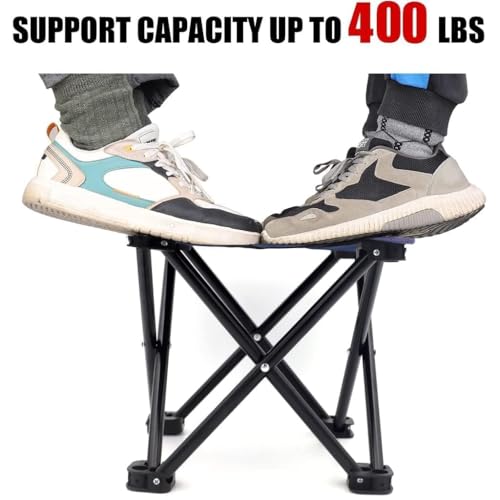 Image of Portable Folding Camping Stool, Tropical Leaf Print, Lightweight Outdoor Seat for Fishing, Hiking, Picnic,Stools
