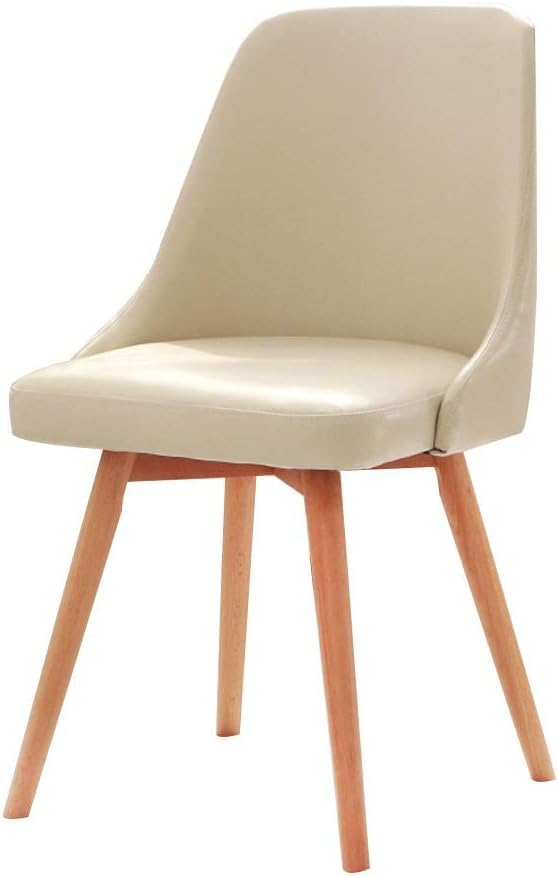 Chaises modernes en cuir synthétique blanc au design épuré pour séjour