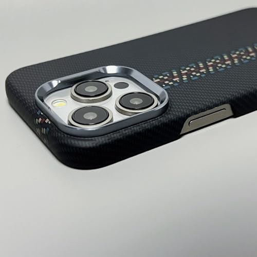 Coque iPhone 16 Pro Max antichoc en carbone rigide avec protection objectif - 5