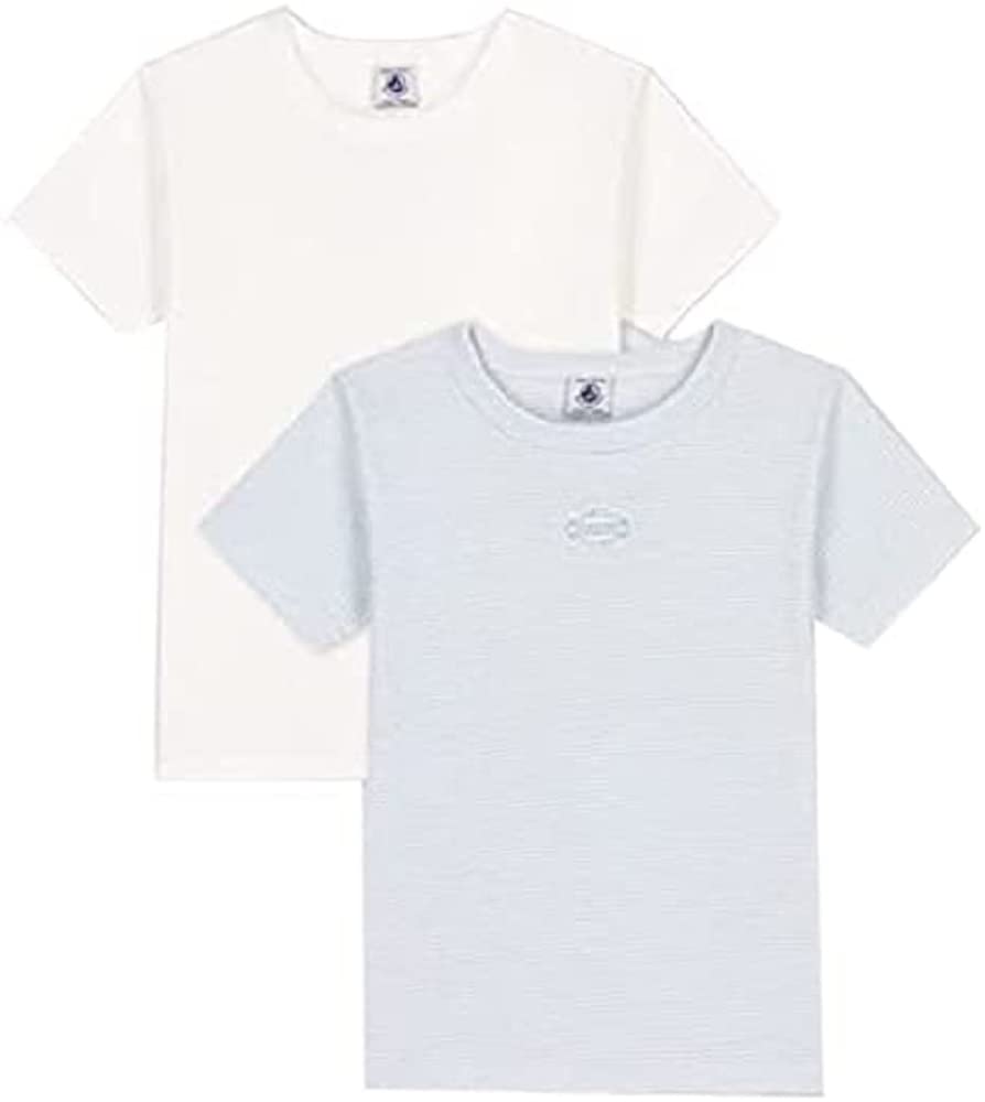 Petit Bateau Boys' Pinstriped Short-Sleeved Cotton T-Shirt - 2-Piece Set Sizes 2-12 Years