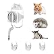 Marchul Hamster Wasserflasche mit Saugnapf & Clip, Upgraded No Drip No Leakproof für Syrische Zwerghamster Gerbils Ratten, Flip-Top Deckel Design Kleintiere Wasserflasche, Refill Wasser leicht (100ml)