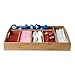 Mind Reader Bamboo Condiment and Accessories Organizer Or Butler Serving Tray with Handles, Brown