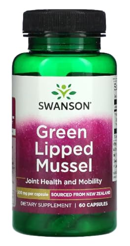 Swanson - Grünlippmuschel Kapseln | Unterstützt die Gelenkbeweglichkeit, Gefriergetrocknet - 60 Kapseln