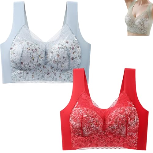 Gilet de soutien-gorge push-up sans jante avec dos dentelle coloris 03+05 3XL