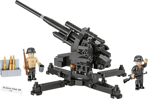 Maqueta 10,5 cm FLAK 39 réplica fiel sin piezas endebles para dioramas estables