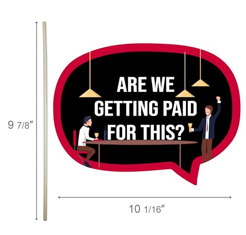 Office Party Photo Booth Props Set – Fun Work Celebration Decorations for Corporate Events, Team Parties, and Office Gatherings - Image 3