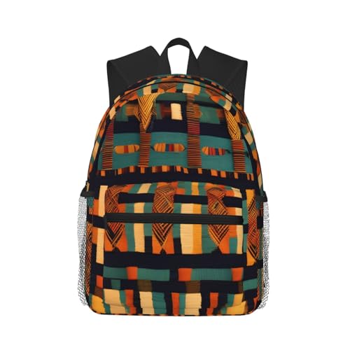 Sac à dos imprimé africain classique et léger pour un look décontracté