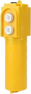 Crane Button,Lifting Pendant Controller,Up Down Hoist Self‑Resetting Waterproof Dustproof,Crane Pendant Control Station Push Button Switch with Capacitor 220‑380V 30uF