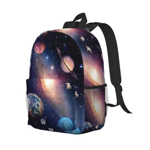 Sac à dos galaxie pour le travail et l'université avec grand compartiment