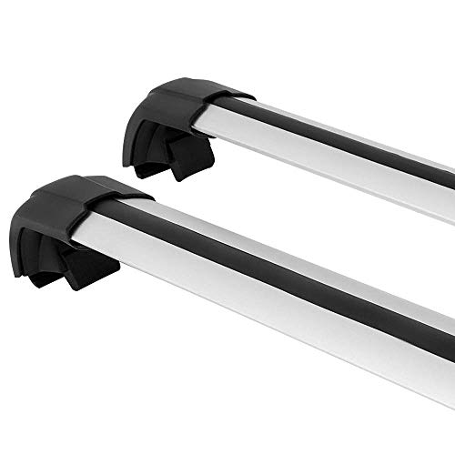 MotorFansClub Roof Racks Crossbars Fit for Compatible with BMW X5 F15 2014-2018 Lockable Baggage Luggage Racks Roof Rail Cross Bar (2 PCS) - Thumbnail 5