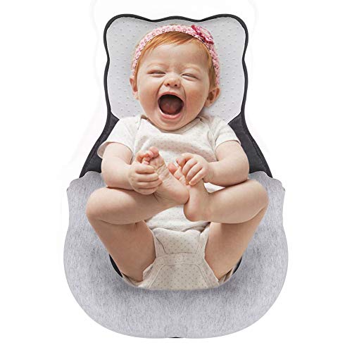 aag Portable Baby Bed Infant Support Head Pillows Newborn Lounger Baby Sleep Prevent Flat Head Pillow for 0-6 Months Newborn Infant